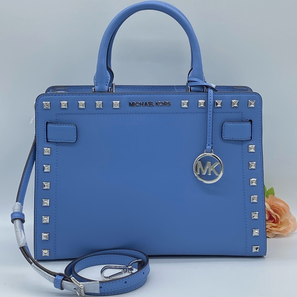 MICHAEL KORS RAYNE MEDIUM EW SATCHEL FRENCH BLUE - Picture 2 of 16